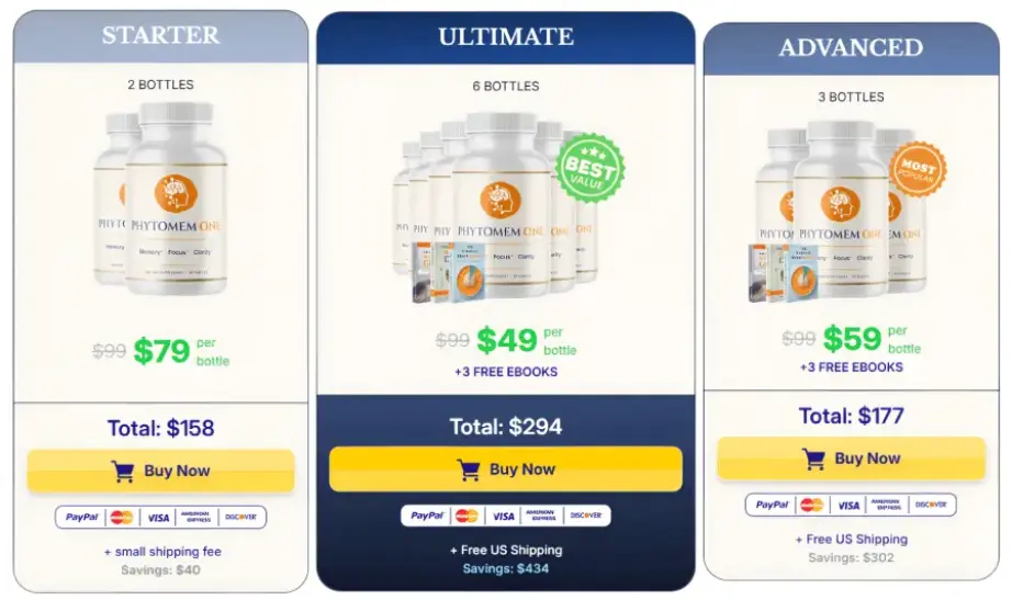 Special pricing on selected packages